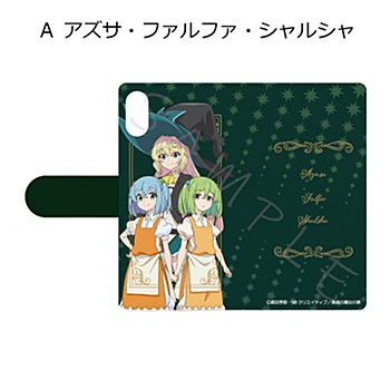 "I've Been Killing Slimes for 300 Years and Maxed Out My Level" Book Type iPhone Case for X/XS A Azusa & Falfa & Shalsha
