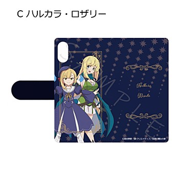 "I've Been Killing Slimes for 300 Years and Maxed Out My Level" Book Type iPhone Case for X/XS C Halkara & Rosalie