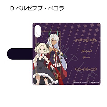 "I've Been Killing Slimes for 300 Years and Maxed Out My Level" Book Type iPhone Case for X/XS D Beelzebub & Pecora