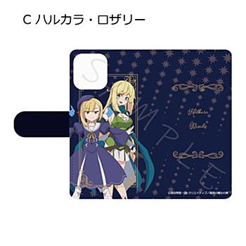"I've Been Killing Slimes for 300 Years and Maxed Out My Level" Book Type iPhone Case for 12/12 Pro C Halkara & Rosalie