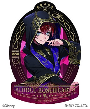 "Disney Twisted Wonderland" Travel Sticker 3 1 Riddle Rosehearts