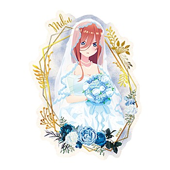 五等分の花嫁∬ トラベルステッカー ウエディング 3 中野三玖 ("The Quintessential Quintuplets Season 2" Travel Sticker Wedding 3 Nakano Miku)