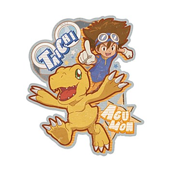 "Digimon Adventure:" Travel Sticker 1 Yagami Taichi & Agumon