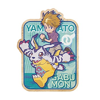 デジモンアドベンチャー: トラベルステッカー 2 石田ヤマト&ガブモン ("Digimon Adventure:" Travel Sticker 2 Ishida Yamato & Gabumon)