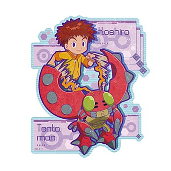 デジモンアドベンチャー: トラベルステッカー 3 泉光子郎&テントモン ("Digimon Adventure:" Travel Sticker 3 Izumi Koshiro & Tentomon)