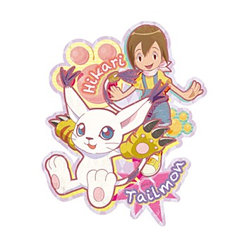 デジモンアドベンチャー: トラベルステッカー 8 八神ヒカリ&テイルモン ("Digimon Adventure:" Travel Sticker 8 Yagami Hikari & Tailmon)