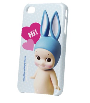 "Sonny Angel" ProtectionCase for iPhone4 Rabbit Light Blue