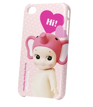 "Sonny Angel" ProtectionCase for iPhone4 Elephant Light Pink