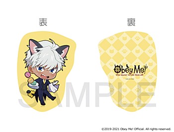 Obey Me!×mixx garden 黒猫執事喫茶 ミニキャラクッション マモン ("Obey Me!" x mixx garden Black Cat Butler Cafe Mini Character Cushion Mammon)