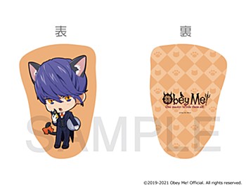 "Obey Me!" x mixx garden Black Cat Butler Cafe Mini Character Cushion Leviathan