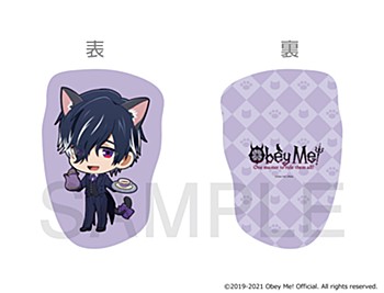 "Obey Me!" x mixx garden Black Cat Butler Cafe Mini Character Cushion Belphegor