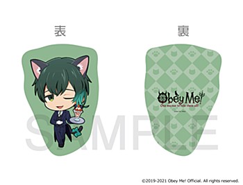 "Obey Me!" x mixx garden Black Cat Butler Cafe Mini Character Cushion Barbatos