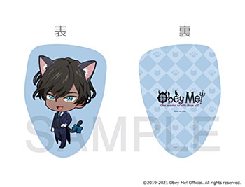Obey Me!×mixx garden 黒猫執事喫茶 ミニキャラクッション シメオン ("Obey Me!" x mixx garden Black Cat Butler Cafe Mini Character Cushion Simeon)