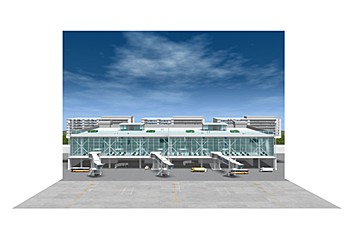 Diorama Sheet 1/144 Airport Terminal Set