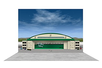 Diorama Sheet 1/144 Air Force Hangar Set
