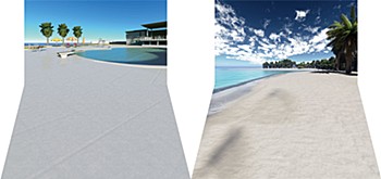 Diorama Sheet mini EX 1/12 Pool & Beach Set A