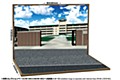 ジオラマシート DSDW-F008 学校セットA (Diorama Sheet DSDW-F008 School Set A)