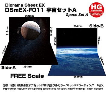 ジオラマシート EX-HG 宇宙セットA (Diorama Sheet EX-HG Space Set A)