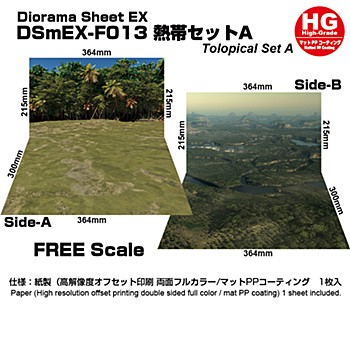 ジオラマシート EX-HG 熱帯セットA (Diorama Sheet EX-HG Tropics Set A)