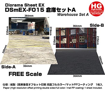 ジオラマシート EX-HG 倉庫セットA (Diorama Sheet EX-HG Warehouse Set A)