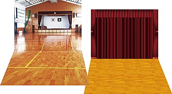ジオラマシートEX F009 体育館セットA (Diorama Sheet EX F009 Gymnasium Set A)