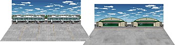ジオラマシートW A001 駐機場セットA (Diorama Sheet W A001 Apron Set A)