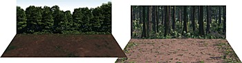 ジオラマシートW M001 森林セットA (Diorama Sheet W M001 Forest Set A)