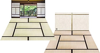 ジオラマシートM F009 和室セットB (Diorama Sheet M F009 Japanese Room Set B)