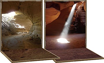 ジオラマシートDM F011 洞窟セットA (Diorama Sheet DM F011 Cave Set A)