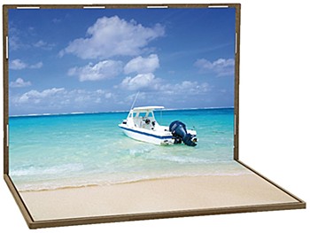 ジオラマシートDW F010 ビーチセットA (Diorama Sheet DW F010 Beach Set A)