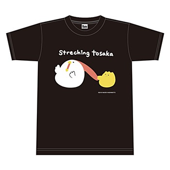 毎日でぶどり Streching Tosaka Tシャツ ブラック S