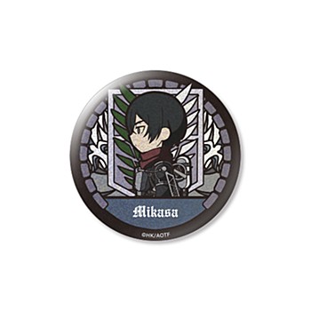 VETCOLO "Attack on Titan" Glitter Can Badge 02 Mikasa Ackerman
