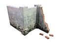PEPATAMAシリーズ M-001 ペーパージオラマ 壁セットA モルタル煉瓦 (PEPATAMA Series M-001 Paper Diorama Wall Set A Mortar Brick)