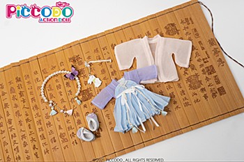 PICCODO ACTION DOLL 中国風ドール服セット 桃浅(タオチェン) (PICCODO ACTION DOLL TRADITIONAL CHINESE STYLE DOLL OUTFIT SET "TAO-QIAN")
