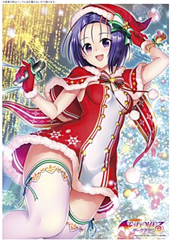 "To Love-Ru Darkness" A3 Clear Poster Haruna (Christmas Ver.)