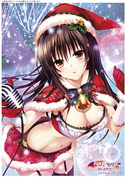 "To Love-Ru Darkness" A3 Clear Poster Yui (Christmas Ver.)