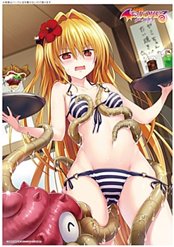 "To Love-Ru Darkness" A3 Clear Poster Yami Beach House Ver.