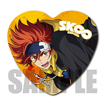 SK∞ エスケーエイト ハート缶バッジ レキ ("SK8 the Infinity" Heart Can Badge Reki)