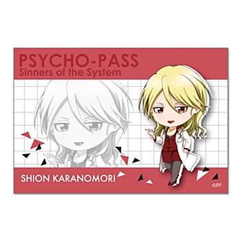 "Psycho-Pass Sinners of the System" TEKUTOKO Big Square Can Badge Karanomori Shion
