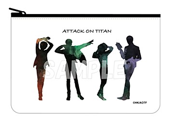 進撃の巨人 フラットポーチ ("Attack on Titan" Flat Pouch)