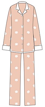 "Bakemonogatari" Hanekawa Tsubasa Pajamas Womens Free Size