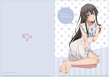 "Yahari Ore no Seishun Love-come wa Machigatteiru. Zoku" Original Illustration Yukino Room Wear A4 Clear File