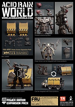 TOYS ALLIANCE LIMITED アシッドレイン 1/18スケール FAV-AP01 パワーアーマー拡張パック (TOYS ALLIANCE LIMITED "ACID RAIN" 1/18 Scale FAV-AP01 Power Armor Expansion Pack)