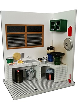 COOL MOULD 1/12 Scale Diorama Set Traditional Hongkong Style Kitchen