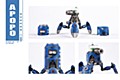 PFTOYS お留守番のAPOPO 1/12スケール合金可動フィギュア PF2001A 一号機(青) (PFTOYS THE WANDERING APOPO 1/12 Scale Alloy Action Figure PF2001A No. 1 (Blue))