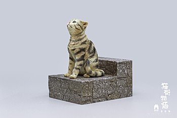 Sank Toys 猫街物語シリーズ 第三弾 悲しい猫-キジトラ