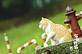Sank Toys 猫街物語シリーズ 第四弾 お手猫-クリーム白