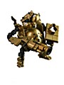 玩具野狼 W-02G 汚大将 水軍頭目 ゴールドVer. 1/12スケール変形玩具 (TOYWOLF W-02G Dirty Man Navy Leader Gold Ver. 1/12 Scale Transformable Toy)