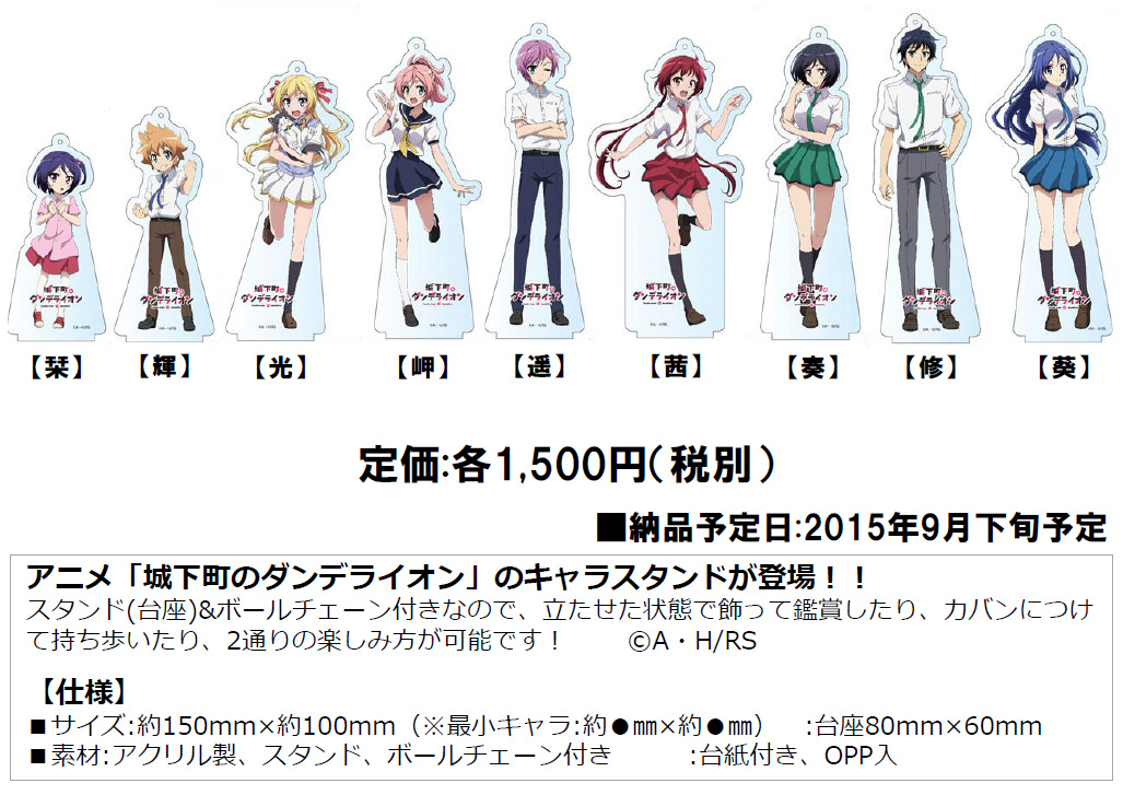Castle Town Dandelion Chara Stand Milestone Inc Group Set Product Detail Information