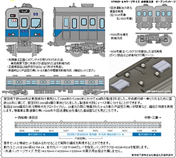 Railway Collection Teito Rapid Transit Authority 5000 Type Tozai Line Non-Cooling Car 5 Car Set